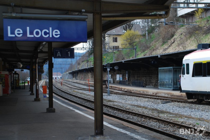 La Commune du Locle parle de réaménagement de l'esplanade de la gare de 2015. (Photo : archives)
