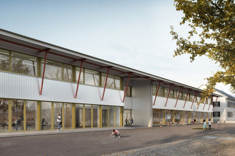 Les votants de Courtételle ont accepté le projet de nouveau bâtiment scolaire. (Photo : Ken)