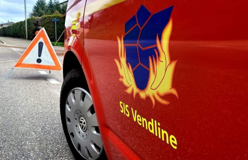Le SIS Vendline a notamment été mobilisé pour cet incendie survenu à Coeuve. (Photo : SIS Vendline)