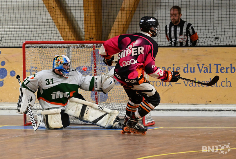 Alexis Neukomm a inscrit le dernier but du SHCR. (Photo: Georges Henz)
