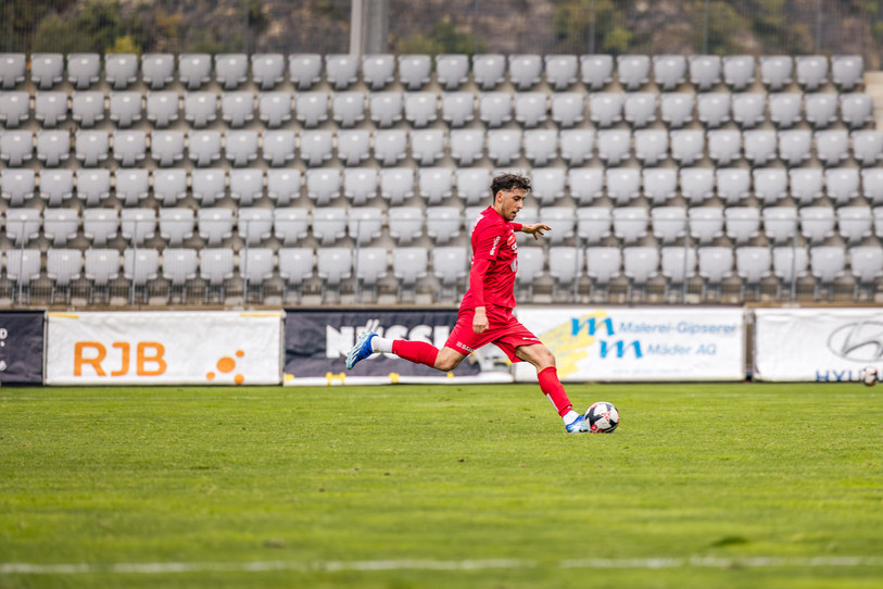 Le FC Bienne s'incline à domicile malgré l'égalisation sur penalty de Jonathan De Donno. (Photo : Dominik Rickli)
