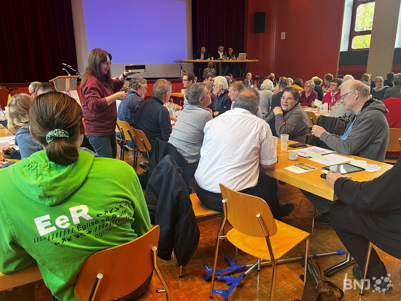 Réunis en assemblée samedi à la salle communale de Tavannes, les délégués ont donné leur aval à un budget de 1'216'900 francs. (PHOTO : Synode des Eglises réformées de l'arrondissement jurassien)