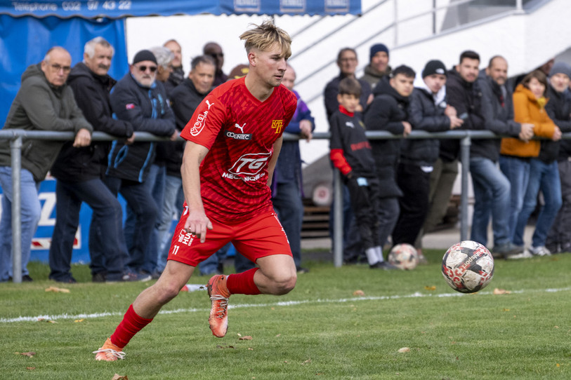 Maxime Eschmann et le FC Tavannes/Tramelan ne vont pas fouler leur pelouse ce dimanche (photo : archives/Carole Lauener).
