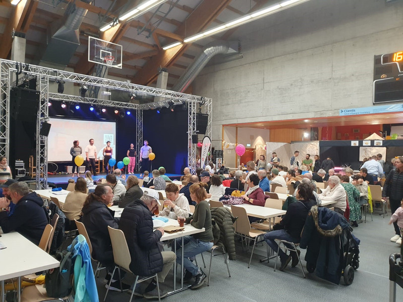 Plus de 4'500 personnes se sont rendues au Comptoir de Tramelan lors de cette édition 2023. (Photo: Adriel Gindrat)