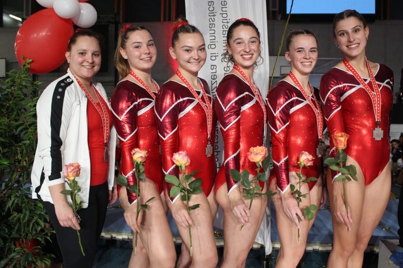 La joie de l'équipe jurassienne engagée en C7 (photo : Liza Crétin).