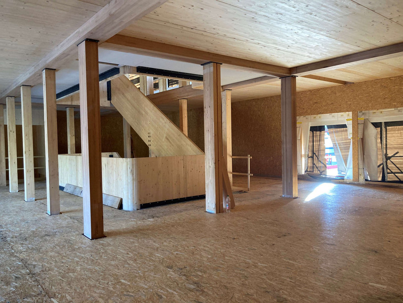 Le bois est très présent dans le bâtiment. Photo : FPA