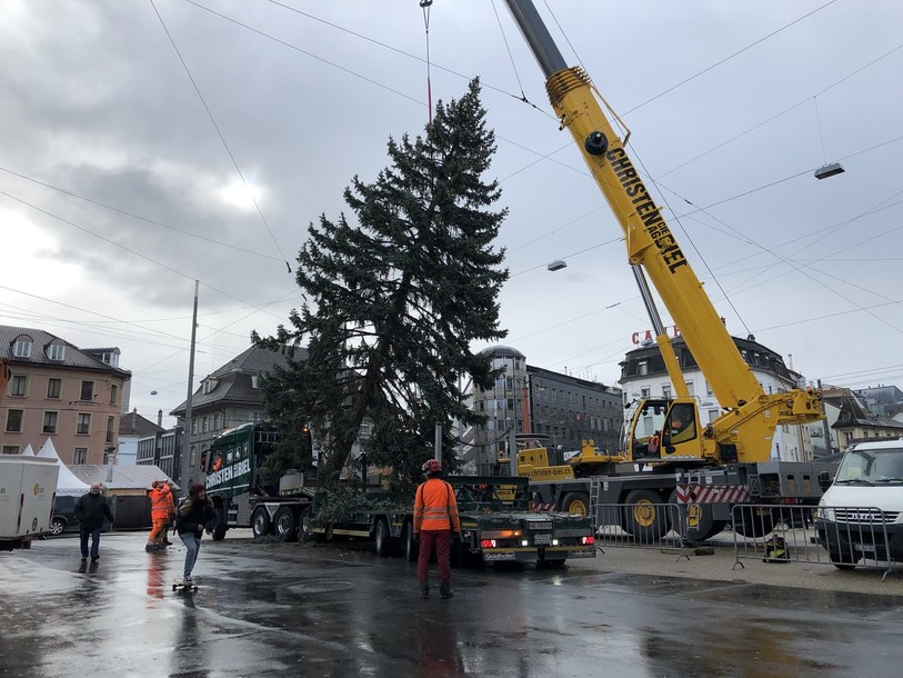 Le sapin de Noël de Bienne.