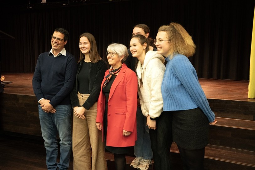 Elisabeth Baume-Schneider a rencontré vendredi 120 étudiants dans le cadre du forum « Stars ». (Photo: Canton du Jura)