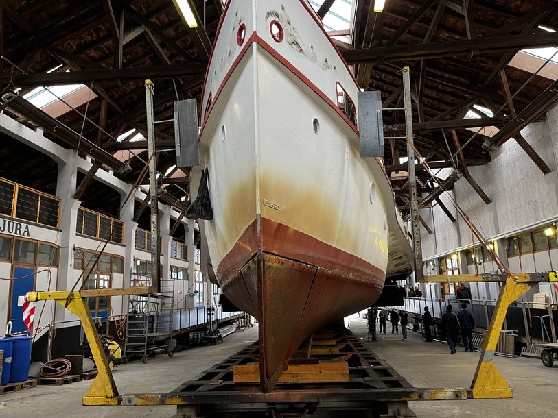 Le Neuchâtel a été mis en cale sèche cet hiver (Photo : archives).
