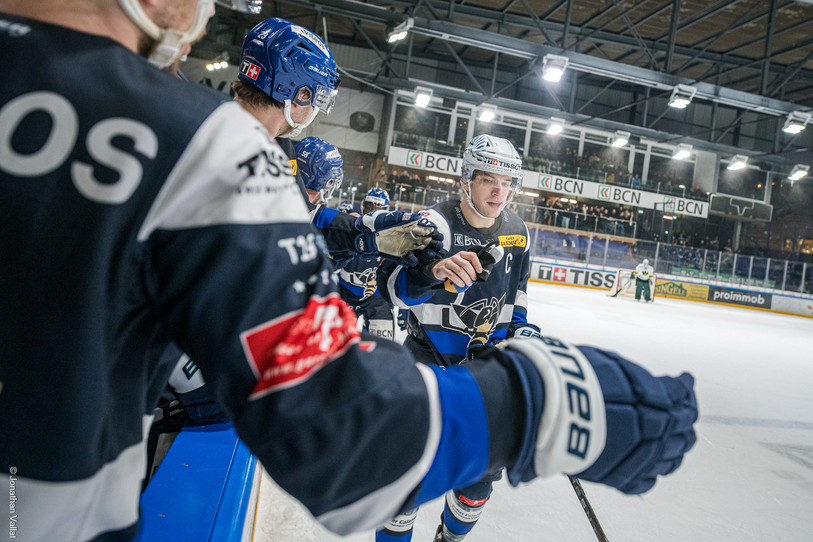 Toms Andersons a marqué neuf points, dont sept buts, lors des quatre dernières rencontres du HCC en Swiss League. (Photo : Jonathan Vallat)