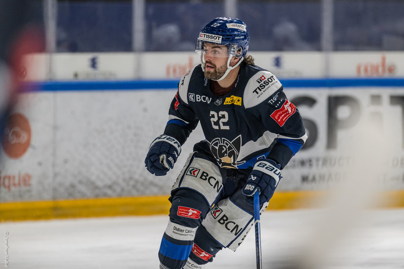 Julien Privet a inscrit le but qui a permis au HCC de remporter l'acte I. (Photo : Jonathan Vallat)