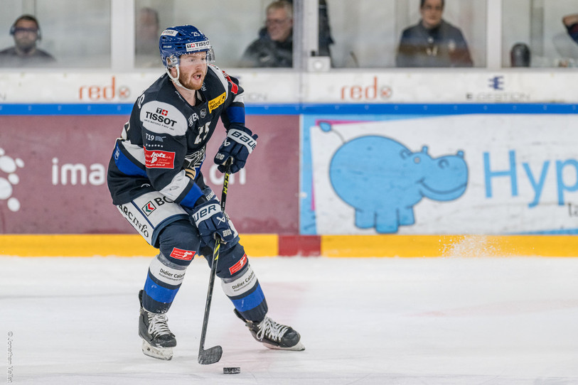 Kyle Olson vient s'ajouter à la longue liste des blessés au HC La Chaux-de-Fonds. (Photo : Jonathan Vallat)