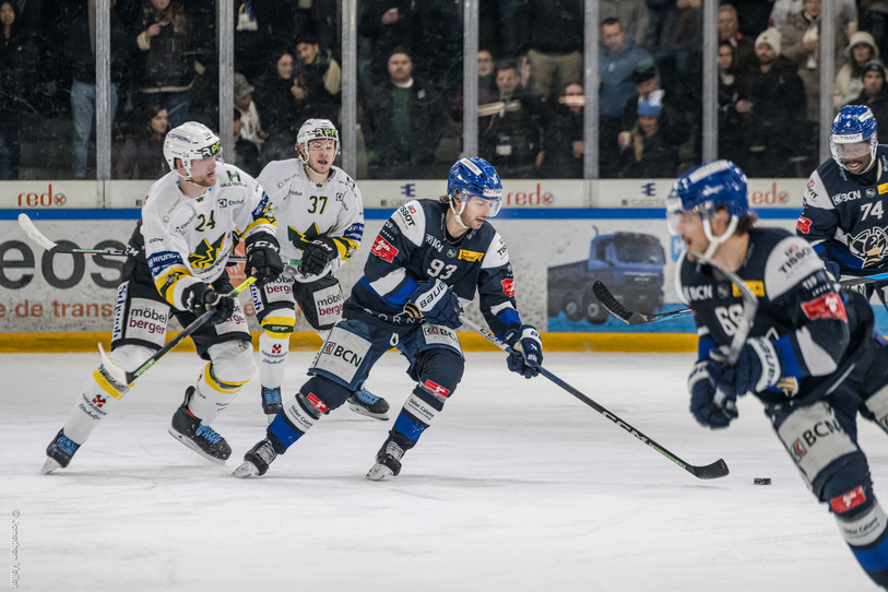 Arno Nussbaumer (93) avec le HC La Chaux-de-Fonds (photo : Jonathan Vallat).