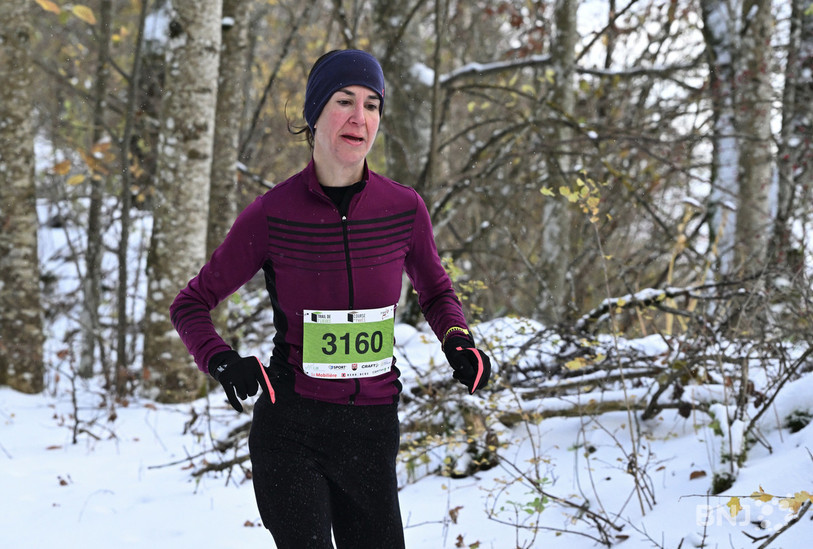 Linda Muther a remporté l'épreuve reine de la Course des Pavés sous la neige (Photo : Georges Henz).