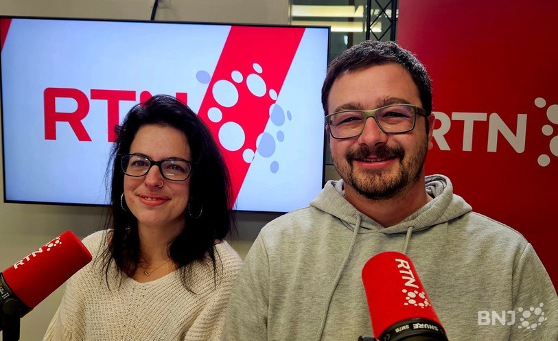 Audrey Perriard, responsable du sponsoring et de la communication, et Florian Margot, co-président de Carnavallon, étaient invités dans La Matinale mardi.