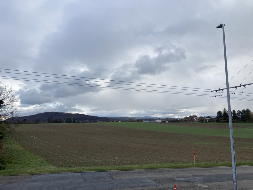 La parcelle qui doit accueillir le pôle économique de La Tène (photo : archives).