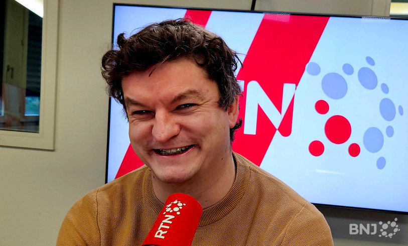 Lord Betterave, comme un poisson dans l’eau dans le studio de La Matinale.