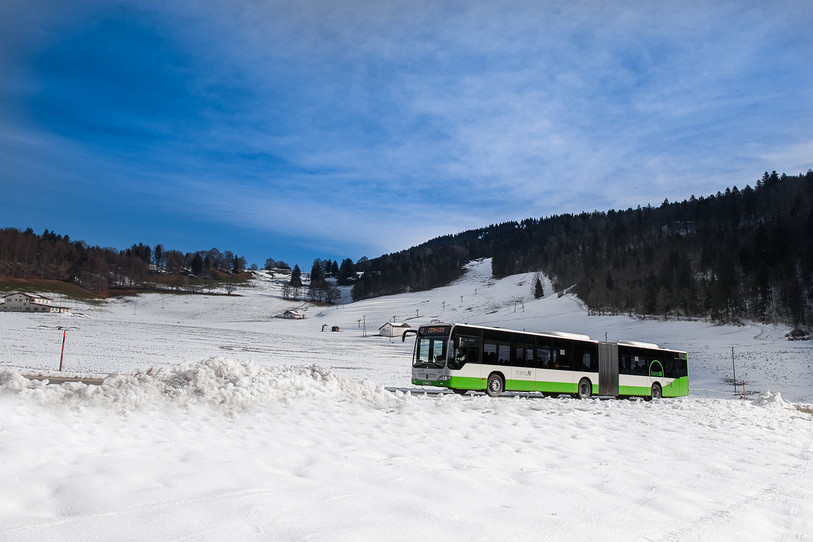 Le Nordic Bus circulera entre la gare des Hauts-Geneveys et Tête-de-Ran via le col de la Vue-des-Alpes.
