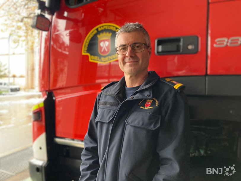 Didier Wicht, commandant des sapeurs-pompiers de Bienne. 
