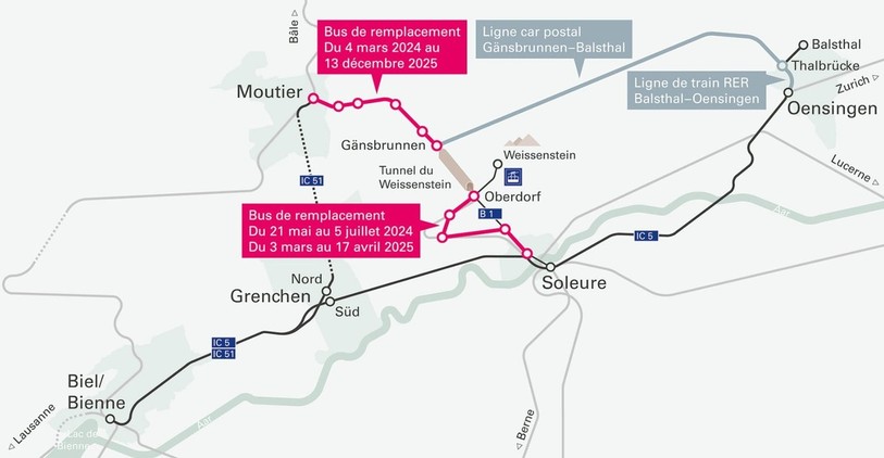 Le plan du BLS pour ces travaux. (Photo : BLS)