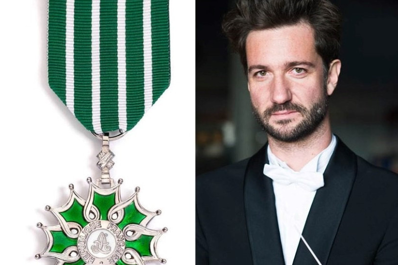 Victorien Vanoosten, le chef d’orchestre et directeur artistique de l’Ensemble symphonique Neuchâtel a été élevé au rang de chevalier de l’Ordre des Arts et des Lettres par la France. (Photo : Miguel Bueno)