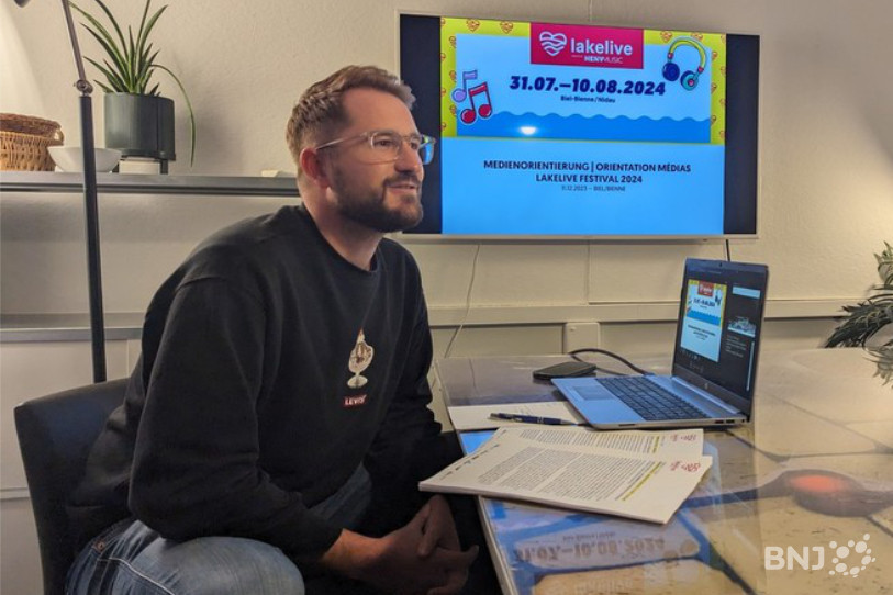 Lukas Hohl, coorganisateur du Lakelive Festival, a présenté ce lundi la programmation de l'édition 2024.
