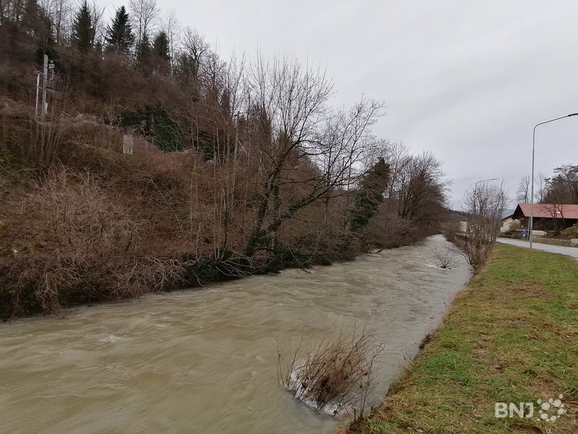 La Birse, ici à l'entrée de Courrendlin, devrait redescendre ces prochains jours.