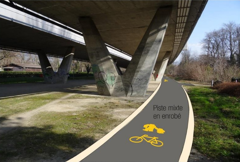 Le Conseil d'Etat a accordé une subvention à la commune de Milvignes pour la création de sa piste cyclable. (Photo : commune de Milvignes).