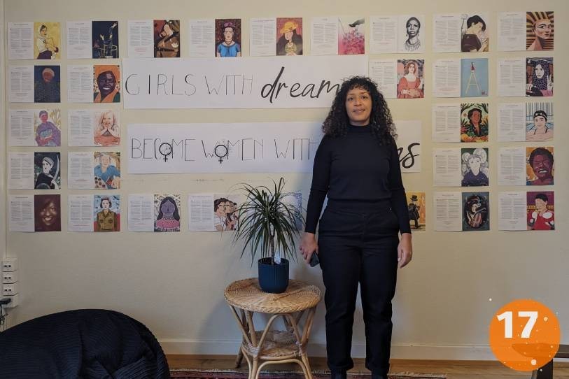 Ariane Plomb, responsable d'équipe de l'espace Artemiss, nous présente le projet au travers d'images.