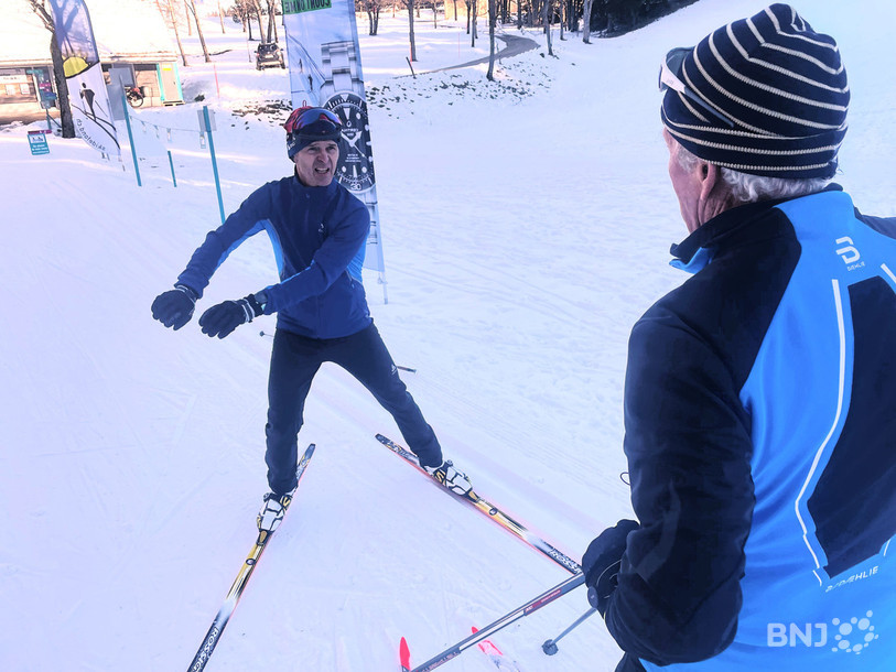 Yannick Cattin en plein cours à La Vue-des-Alpes.