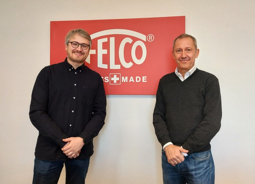 Guillaume Martinetti (à gauche) et Nabil Francis nous présente l'entreprise FELCO, référence dans le monde du jardinage.