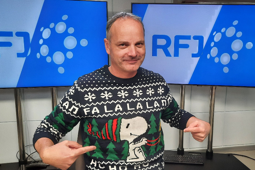 Jérôme Mouttet en mode Noël. 