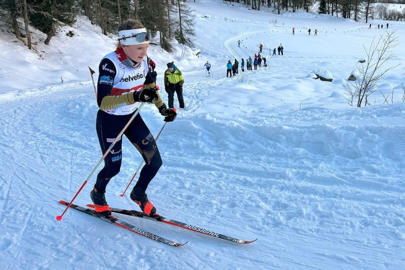 Milla Pittier a survolé les débats pour sa première épreuve nationale de l'hiver. (photo : Fabrice Schuwey)