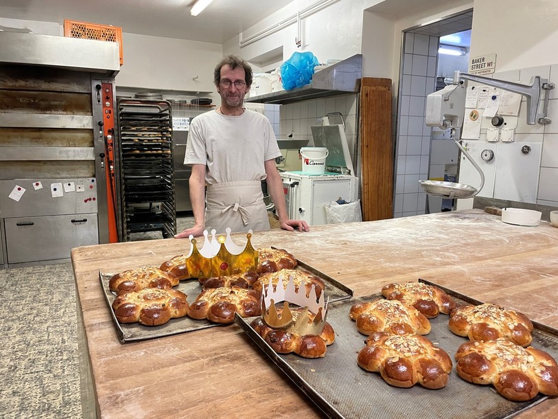 Olivier Hofmann a lancé la production des galettes et couronnes le 3 janvier.