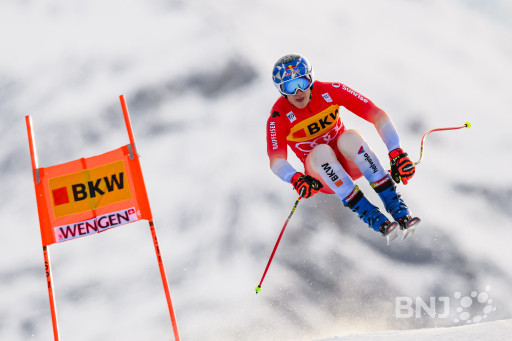 Marco Odermatt pourrait enfin remporter sa première victoire en descente de Coupe du monde ce week-end. (photo : Jean-Christophe Bott)