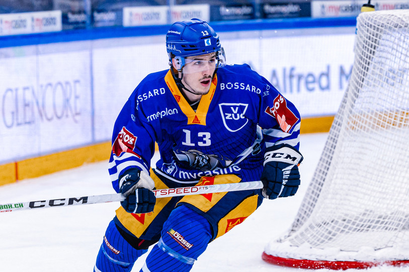 Louis Robin a porté à 31 reprises le maillot de Zoug cette saison. (photo : Philipp Hegglin)