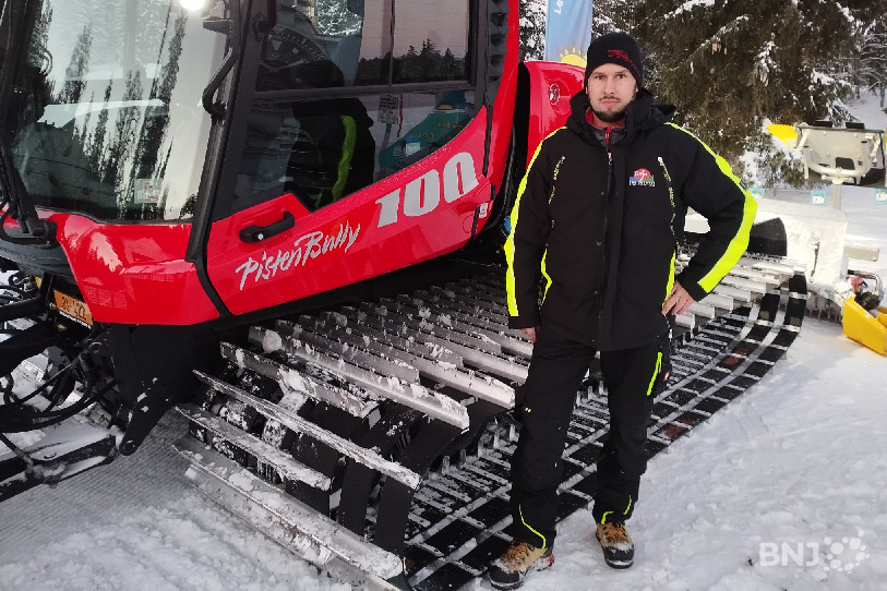 Yannick Négri nous a dévoilé son travail sur les pistes de ski de fond aux Genevez.
