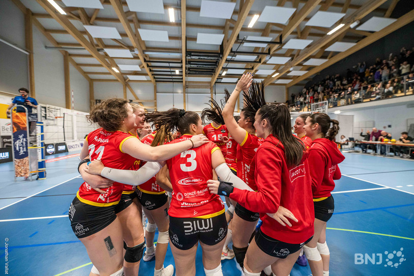 Le VFM a mis l'ambiance durant toute la partie et célébré sa victoire comme il se doit (photo Jonathan Vallat).