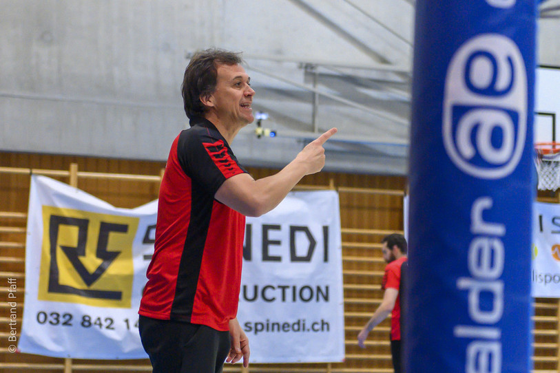 Alex Prunonosa ne sera plus l'entraîneur de Colombier Volley, la saison prochaine (archives : Bertrand Pfaff).
