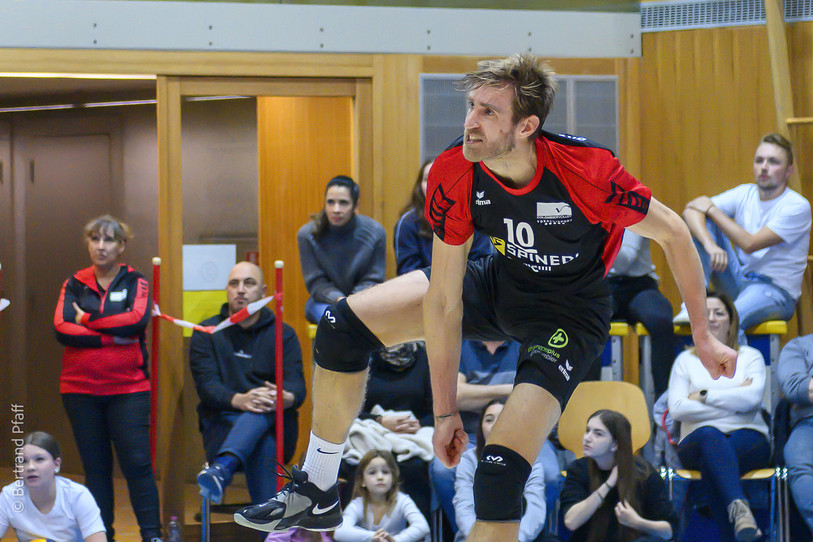 Joël  Bruschweiler sera un des leaders de Colombier Volley cette saison. (Photo : Bertrand Pfaff)