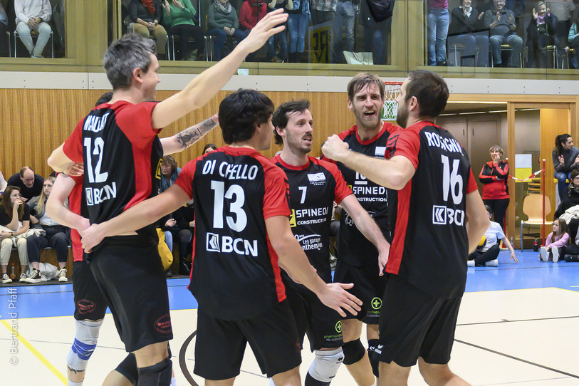 Colombier Volley a remporté une 16e victoire en 17 matches, cette saison. (Photo : Bertrand Pfaff)