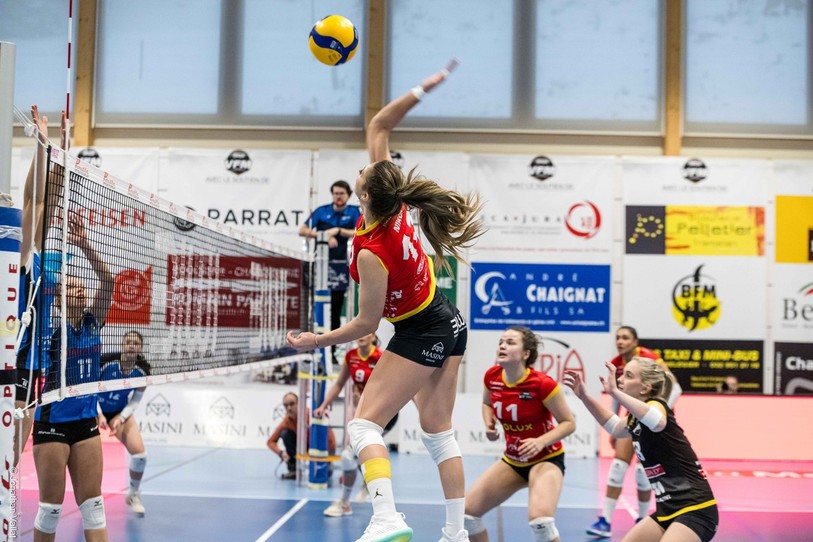 Le Volleyball Franches-Montagnes ne cesse de gagner cette saison. (Photo : Jonathan Vallat).
