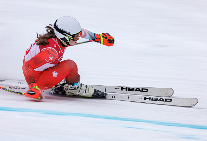 Justine Herzog représente l'exemple même d'une skieuse qui a suivi avec succès toute la filière du Giron jurassien. (Photo: Simon Bruty).