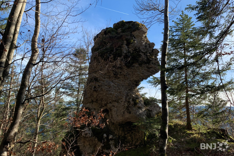 Le Géant, comme il est surnommé, accueille les marcheurs à mi-parcours vers le sommet.