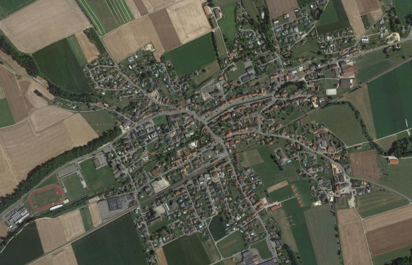 Vue satellite du village de Alle (Photo : Google Maps / 2024)