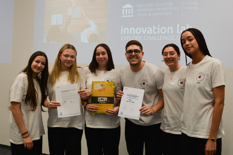 Tapéo, l'équipe du Lycée Jean-Piaget de Neuchâtel a su convaincre le jury de la Pitch Competition avec ses tapenades revisitées. (Photo : YES)