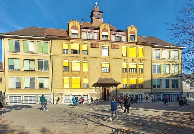 La cour du collège de Vauseyon sera réaménagée.
