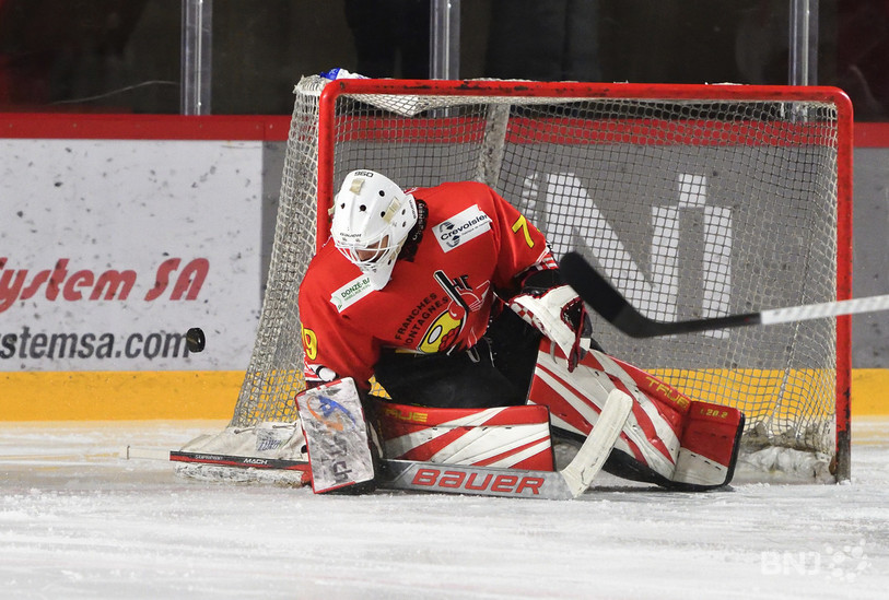 Lucas Gaudreault a encaissé le but de la défaite à 59 secondes de la fin du match. (Photo archives : Georges Henz)