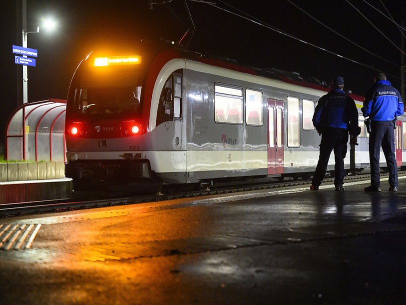 La prise d'otages a eu lieu dans un train, dans le canton de Vaud (photo : EPA/LAURENT GILLIERON).