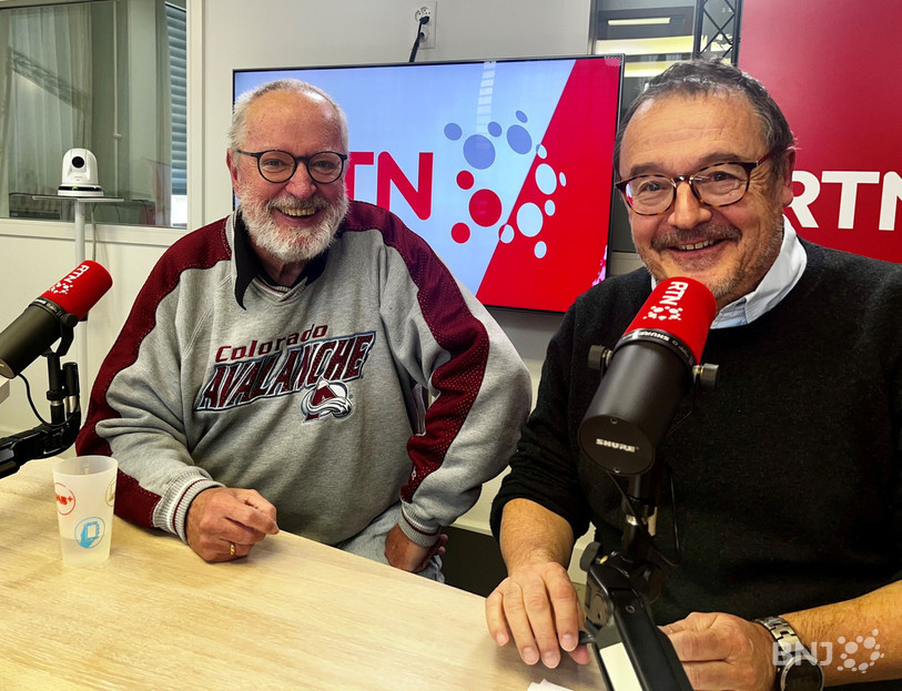 De gauche à droite : Jean-Claude Schertenleib et François Jeannet ont travaillé à RTN au milieu des années 1980.